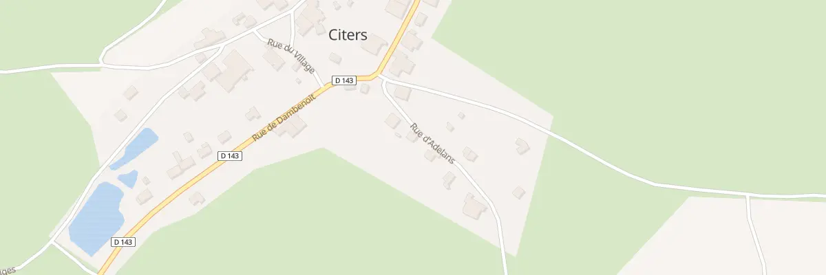 Plan du 6 Rue de Adelans à Citers