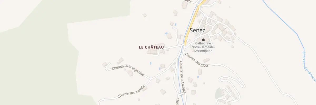Plan du 47 Le Chateau à Senez