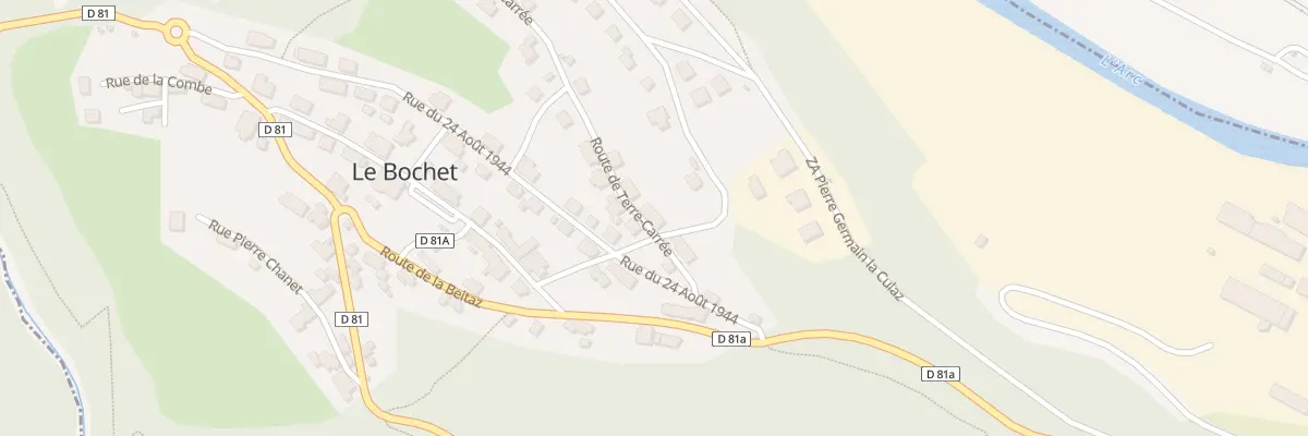Plan du 70 Rte de Terre Carrée à Montricher-Albanne