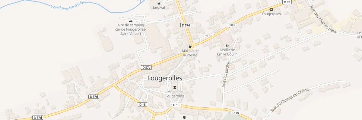 Plan du 2 Rue de l’Eglise à Fougerolles-Saint-Valbert