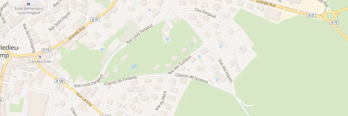 Plan du 3 Rue des Suchaux à Vercel-Villedieu-le-Camp