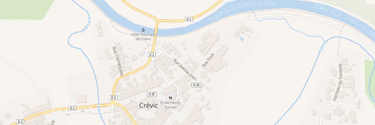 Plan du 9011 Rue Jeanne d’Arc à Crévic
