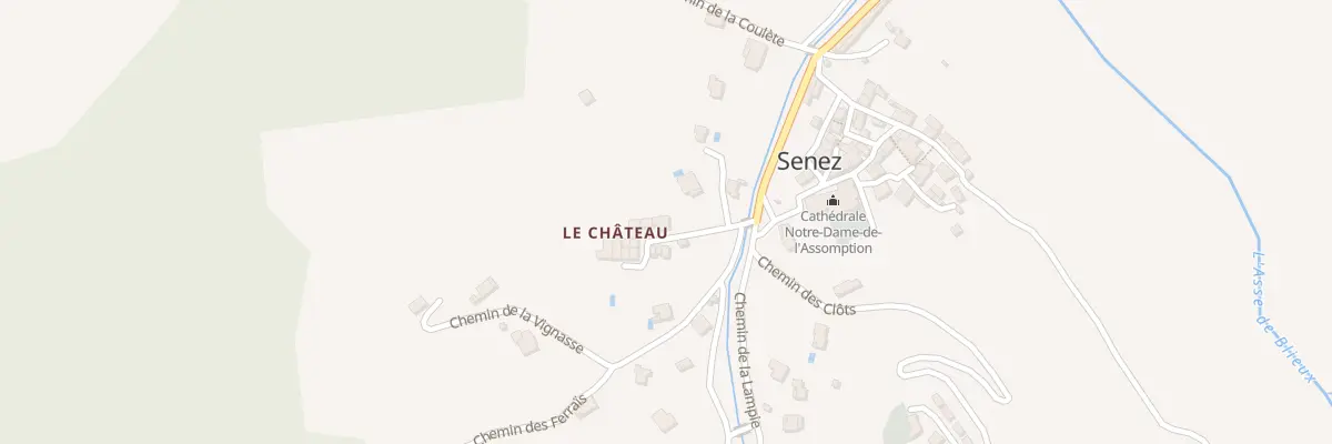 Plan du 40 Le Chateau à Senez