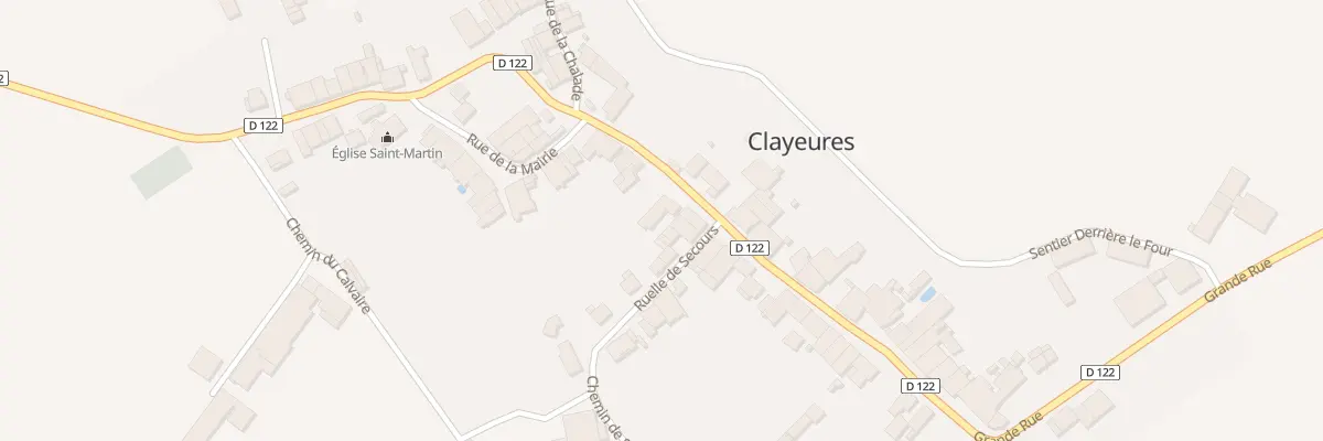 Plan du 30 Grande Rue à Clayeures