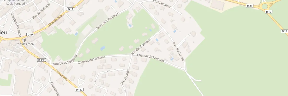 Plan du 2 Rue des Suchaux à Vercel-Villedieu-le-Camp