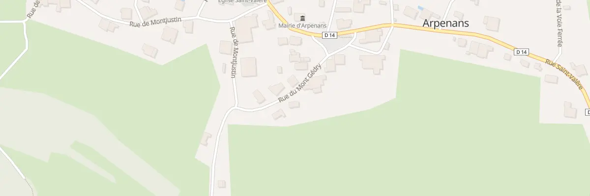 Plan du 5 Rue du Mont Gedry à Arpenans