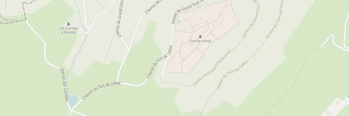 Plan du 5014 Les Challes à Marthod