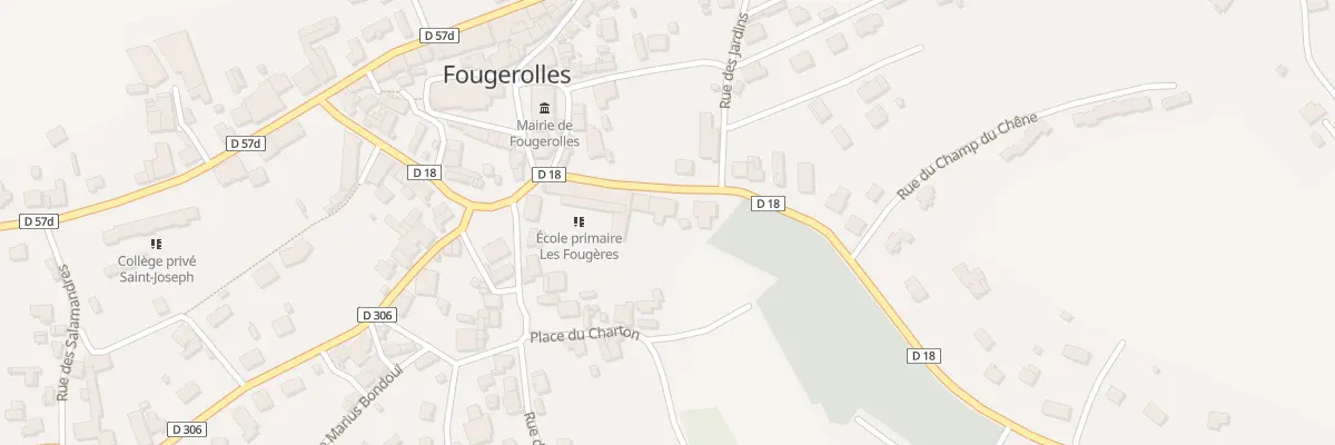 Plan du 14 Rue de Blanzey à Fougerolles-Saint-Valbert
