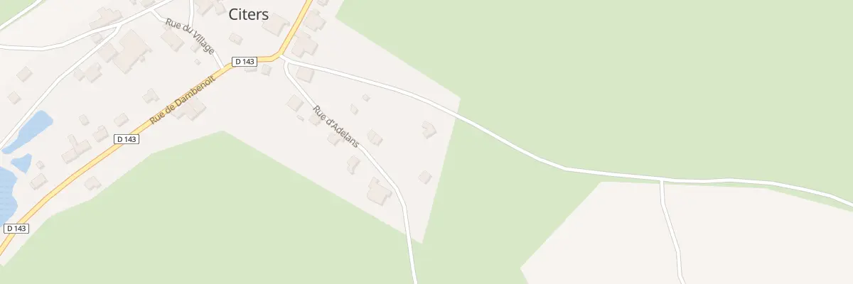 Plan du 7 Rue de Adelans à Citers