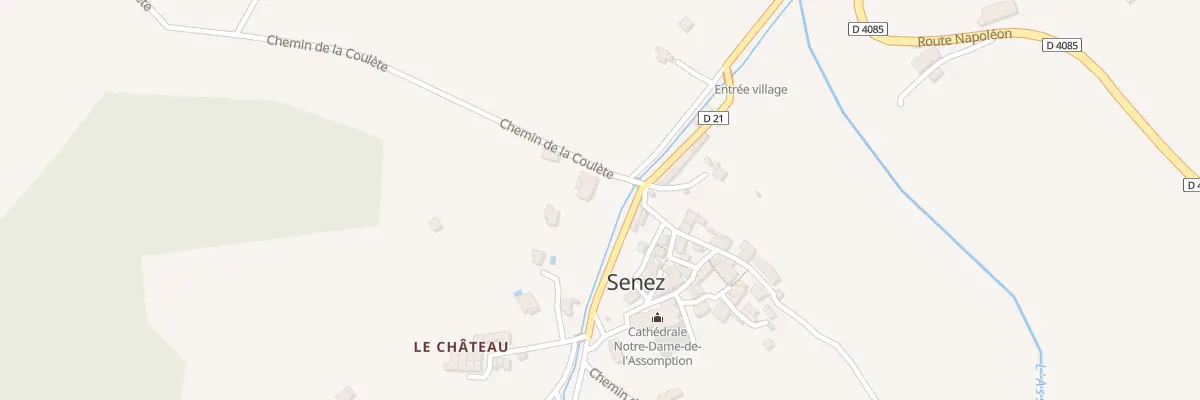 Plan du 36 Les Ferais à Senez
