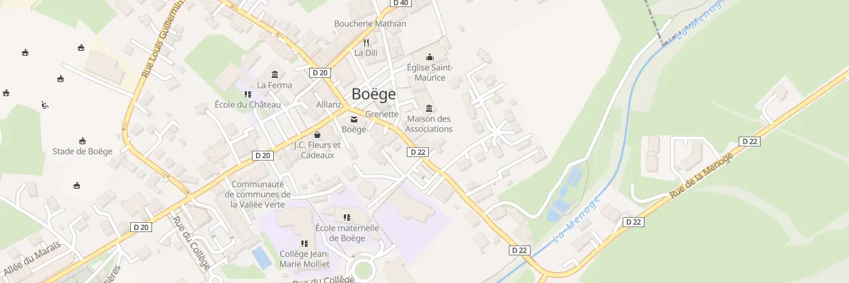 Plan du 31 Rue de la Ménoge à Boëge