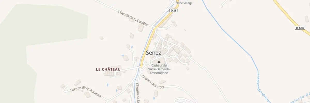 Plan du 59 Le Village à Senez
