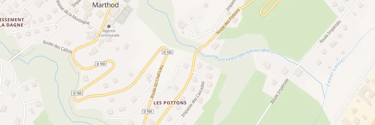 Plan du 5259A Les Pottons à Marthod
