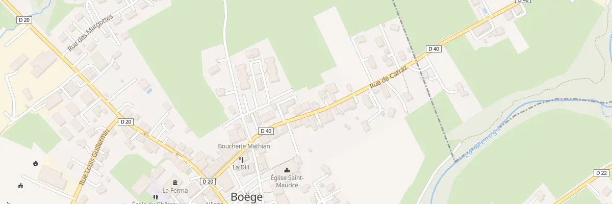 Plan du 191 Rue de Carraz à Boëge