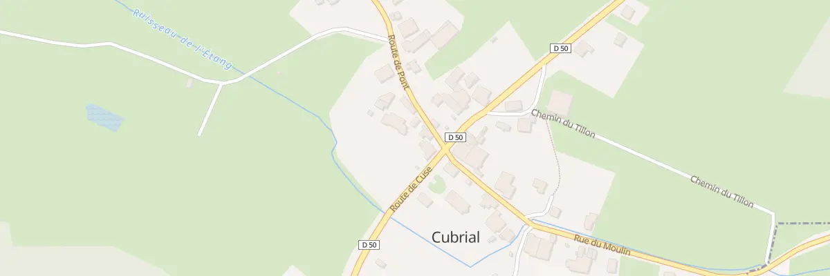Plan du 3 Rte de Pont à Cubrial