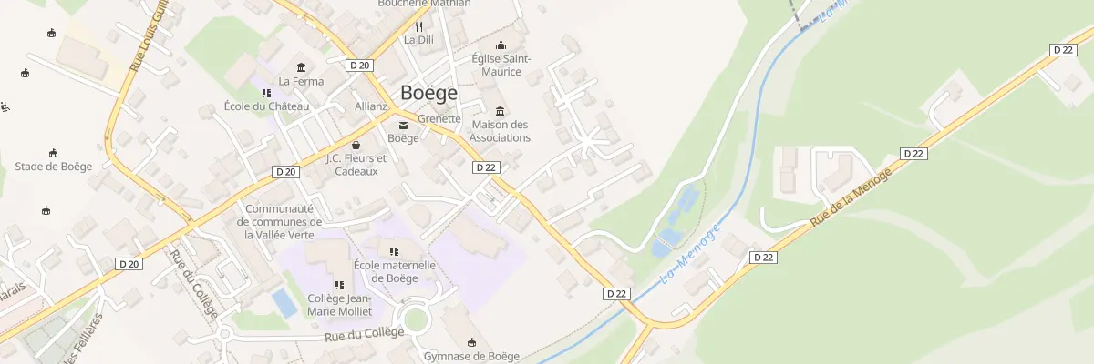 Plan du 36 Rue du Mont Blanc à Boëge