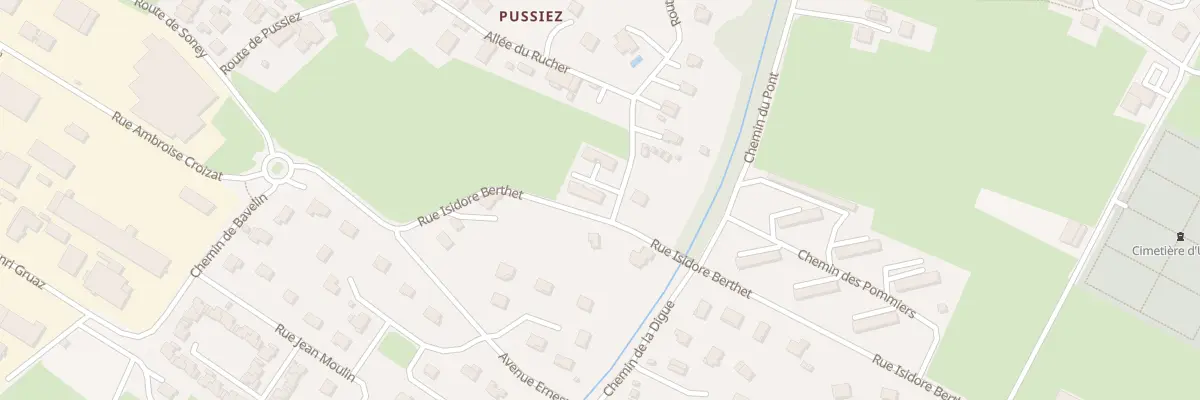 Plan du 21 Rte du Col à Ugine