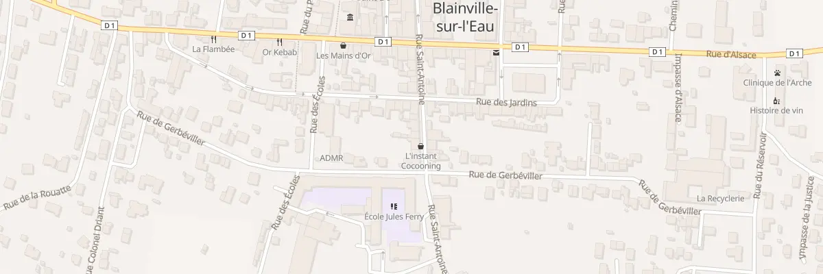 Plan du 13 Rue Saint-antoine à Blainville-sur-l’Eau