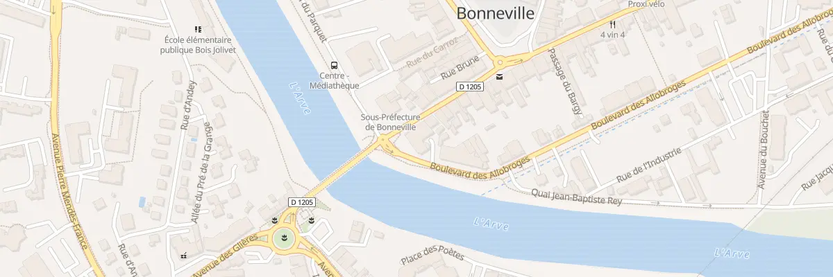 Plan du 31 Bd des Allobroges à Bonneville