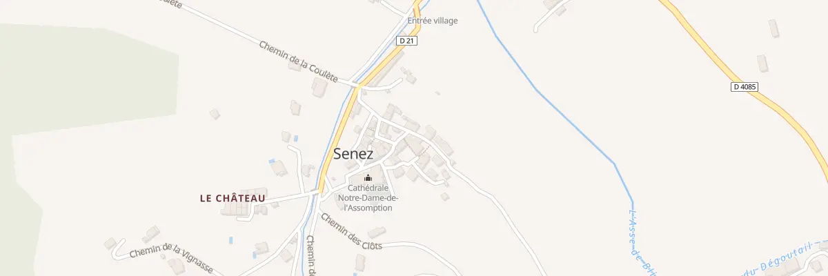 Plan du 7051 Le Village à Senez