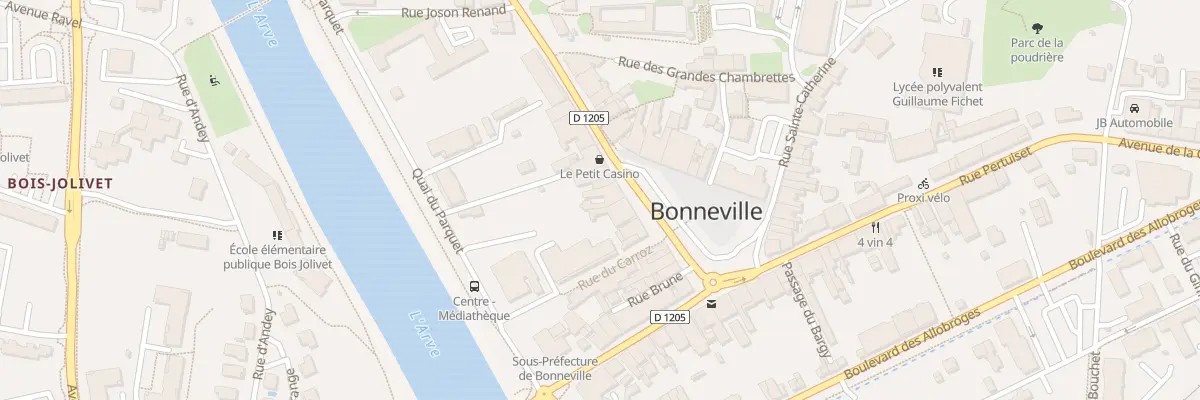Plan du 132 Pl de l’Hôtel de Ville à Bonneville