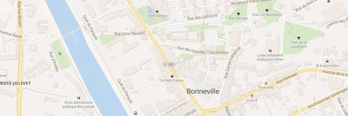 Plan du 42 Rue décret à Bonneville