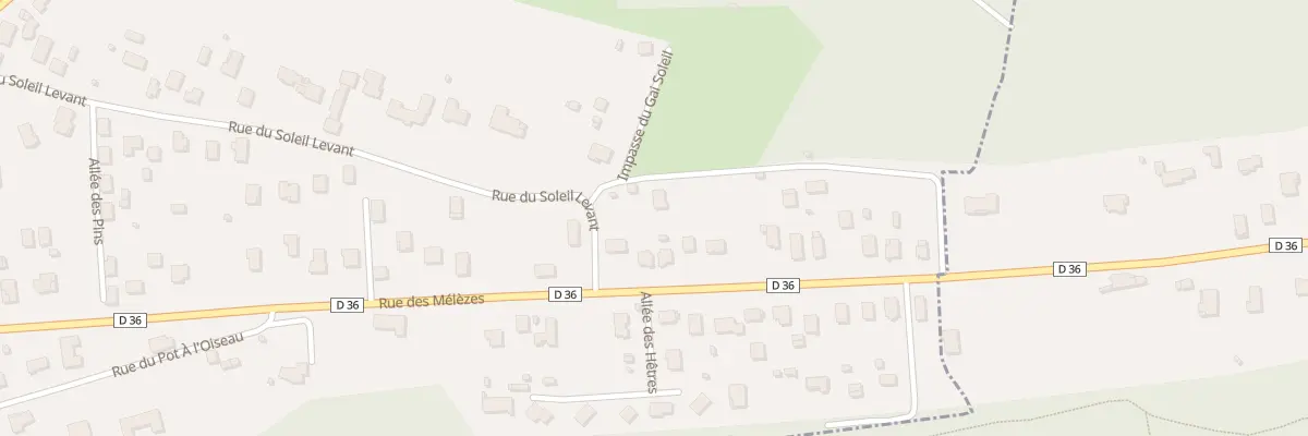 Plan du 28 Rue du Soleil Levant aux Forges