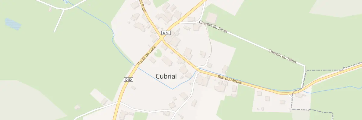 Plan du 2 Rue du Moulin à Cubrial