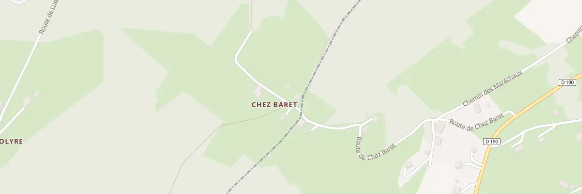 Plan du 510 Chez Baret à Saint-André-de-Boëge
