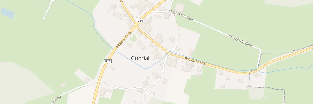 Plan du 4 Rue du Moulin à Cubrial