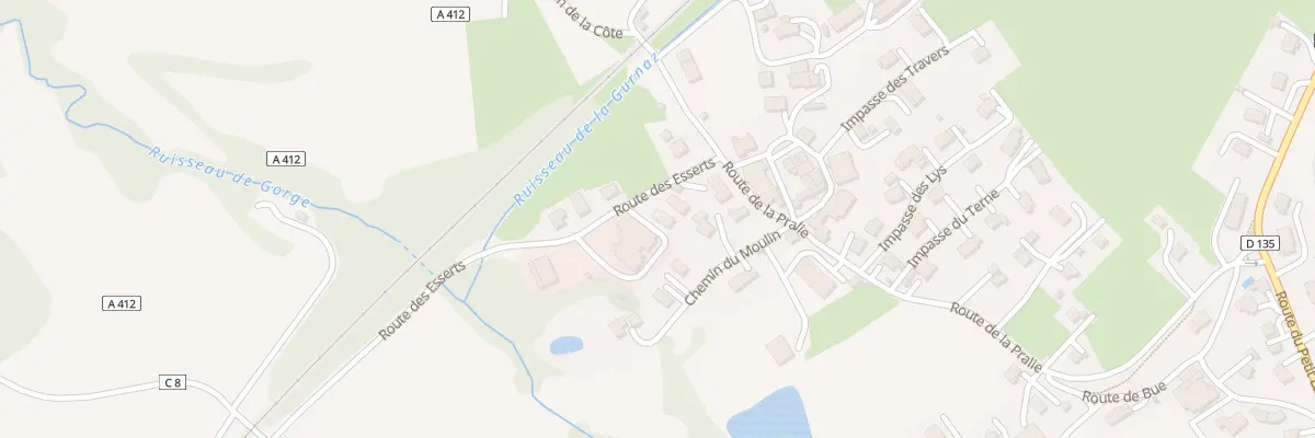 Plan du 85 Rte des Esserts à Lully