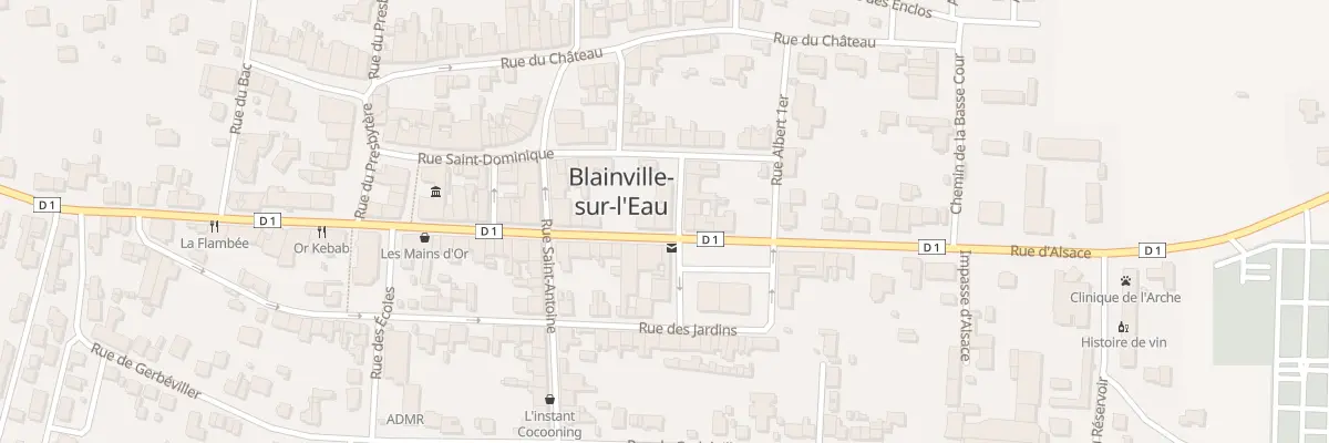 Plan du 1 Rue Jeanne d’Arc à Blainville-sur-l’Eau