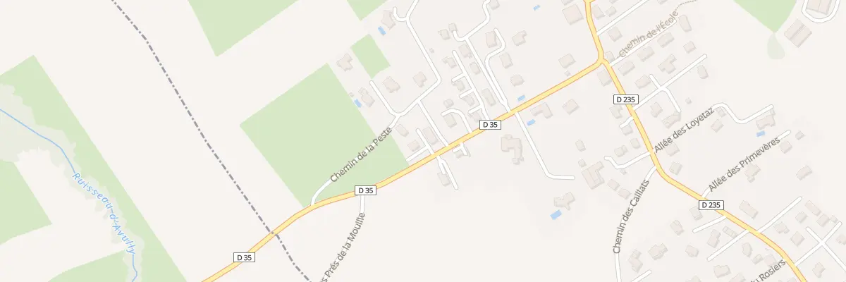 Plan du 294 Rte d’Avully à Fessy