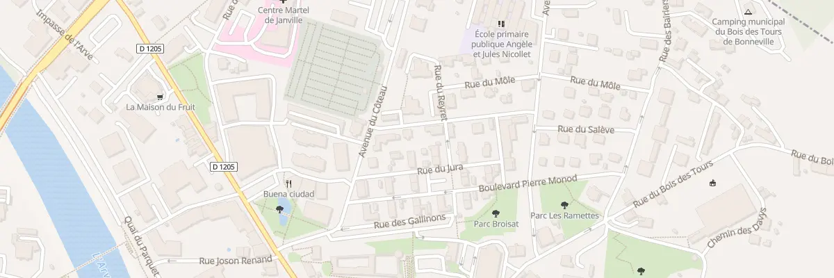 Plan du 52 Rue vincent bouvard à Bonneville