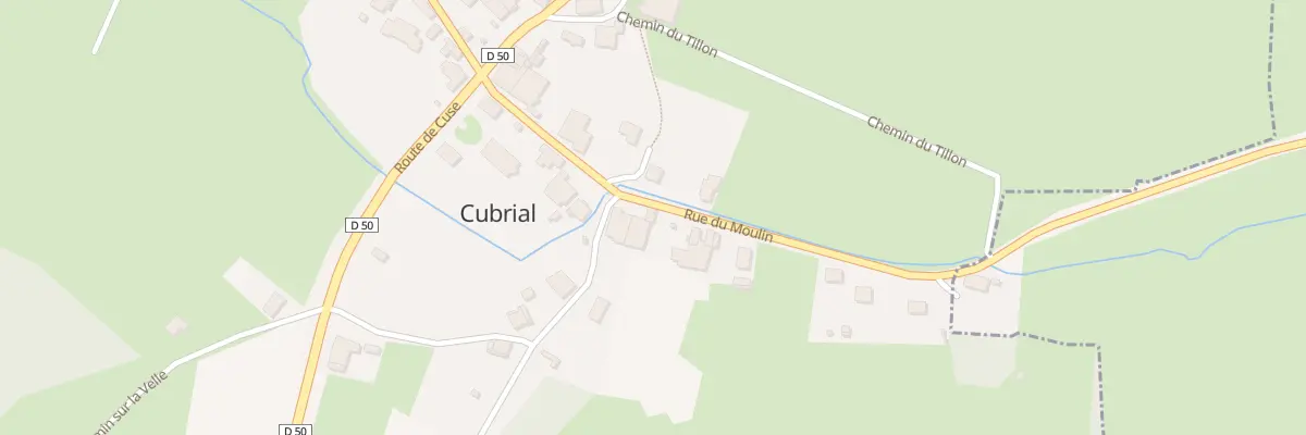 Plan du 8 Rue du Moulin à Cubrial