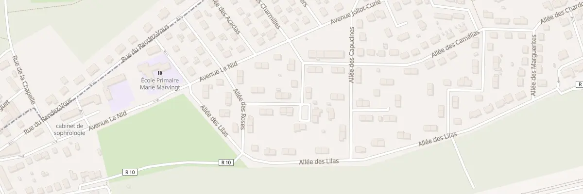 Plan du 8 All des Oeillets à Blainville-sur-l’Eau