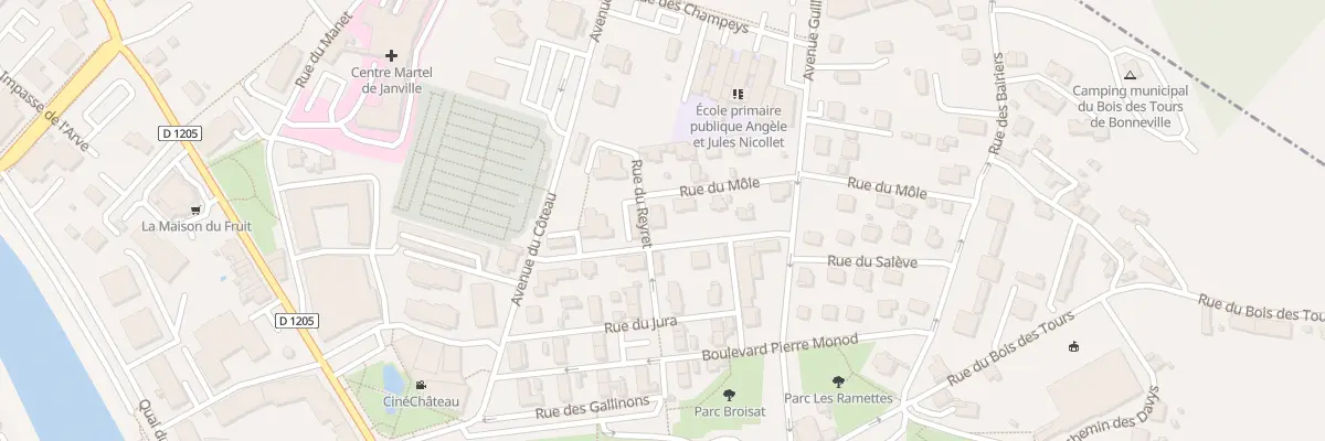 Plan du 91 Rue vincent bouvard à Bonneville