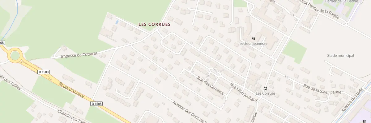 Plan du 221 Rue Léon Jouhaux à Ugine