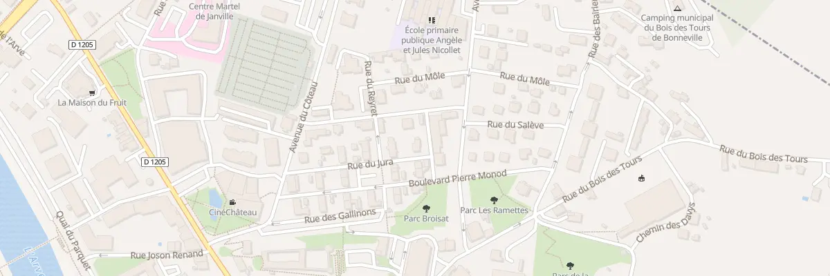 Plan du 128 Rue vincent bouvard à Bonneville