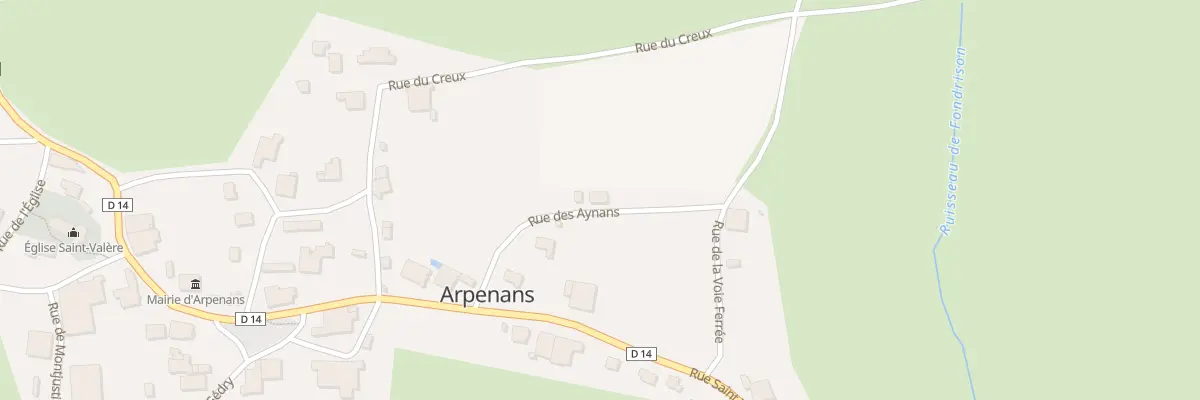 Plan du 137 Rue des Aynans à Arpenans