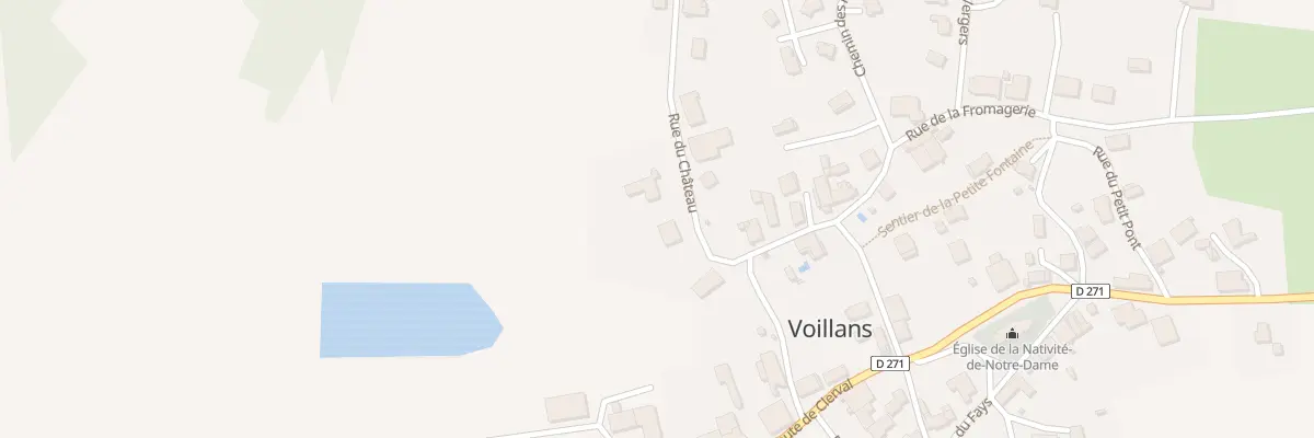 Plan du 11 Rue du Château à Voillans