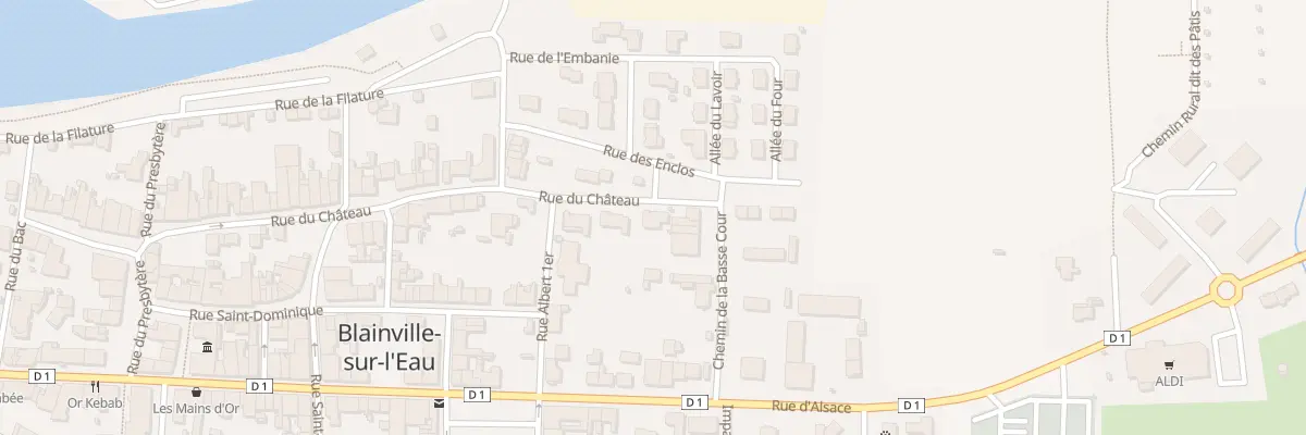 Plan du 1 Rue du Château à Blainville-sur-l’Eau
