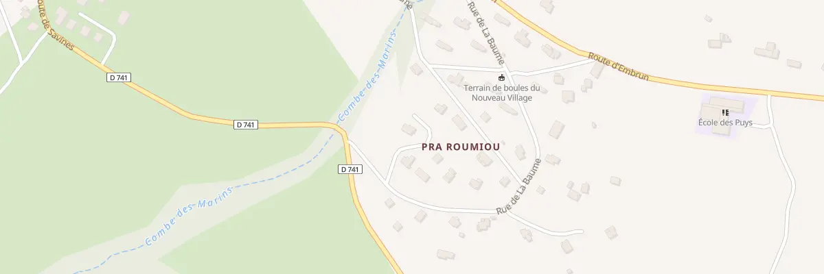 Plan du 5121 Pra Roumiou à Puy-Saint-Eusèbe