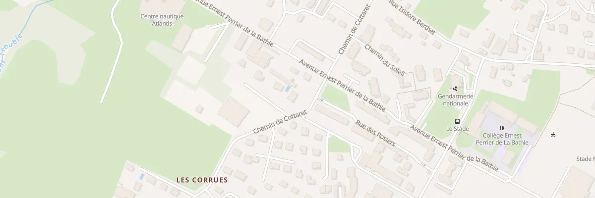 Plan du 236 Che de Cottaret à Ugine