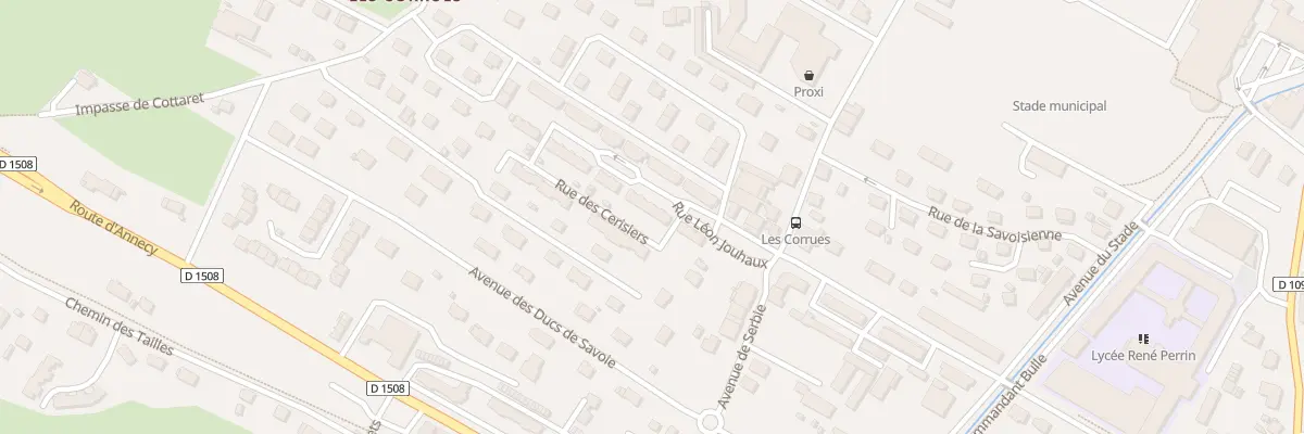 Plan du 3B Rue Léon Jouhaux à Ugine