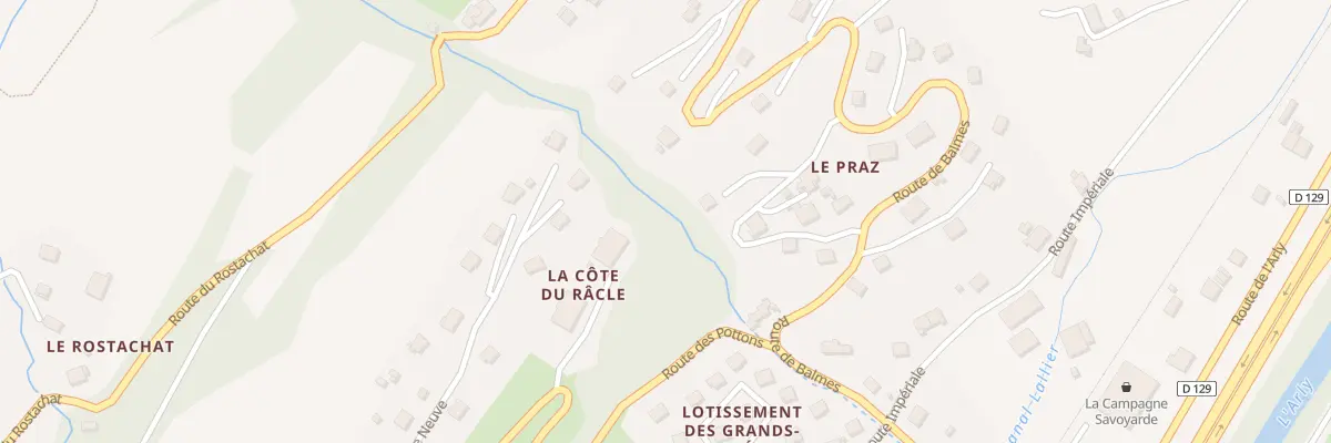 Plan du 444 Les Potons à Marthod
