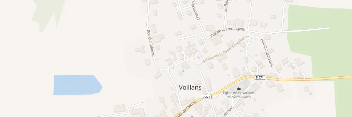 Plan du 3 Rue de la Fromagerie à Voillans