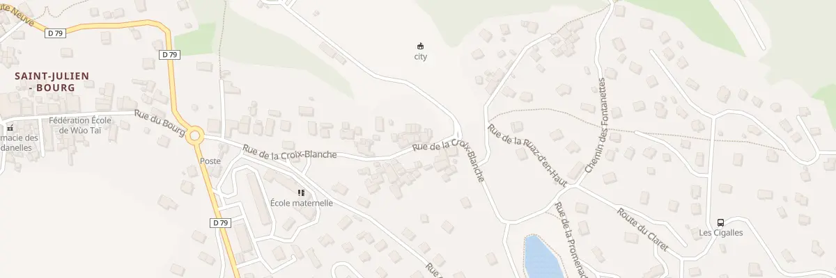 Plan du 289 Rue de la Croix Blanche à Saint-Julien-Mont-Denis
