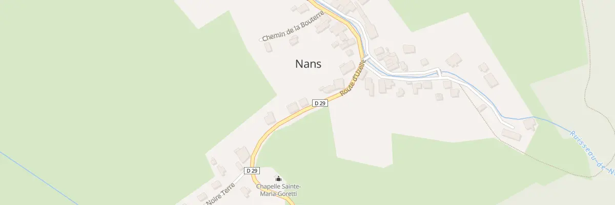 Plan du 26 Rte d’Uzelle à Nans