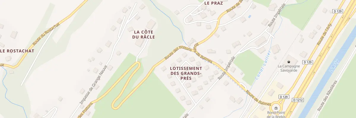 Plan du 5188 Les Grands Pres à Marthod